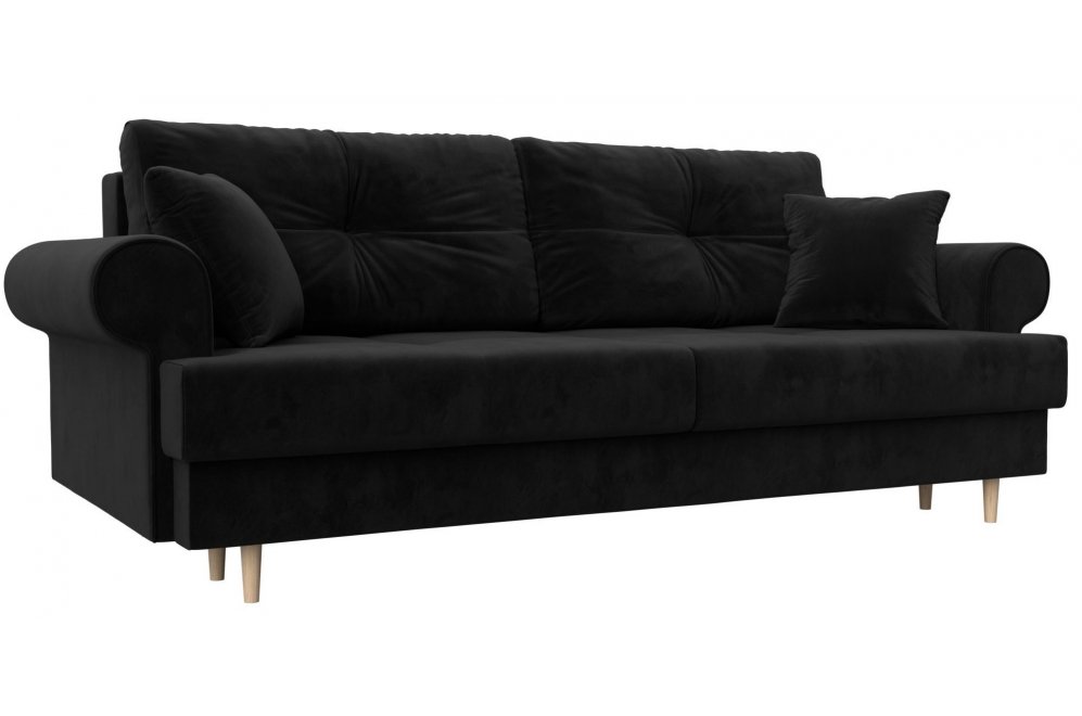 Диван Сплин велюр черный