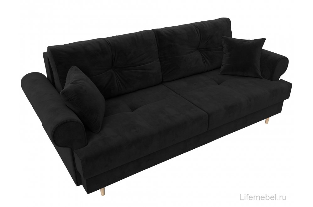 Диван Сплин велюр черный