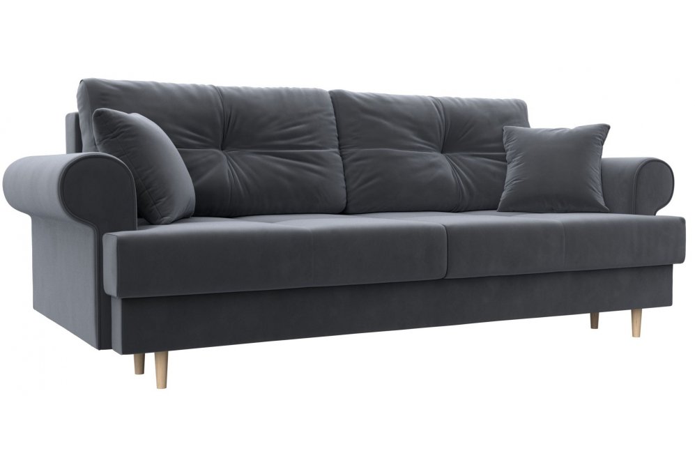 Диван Сплин велюр серый