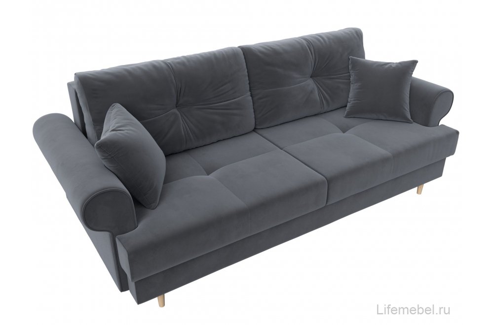 Диван Сплин велюр серый