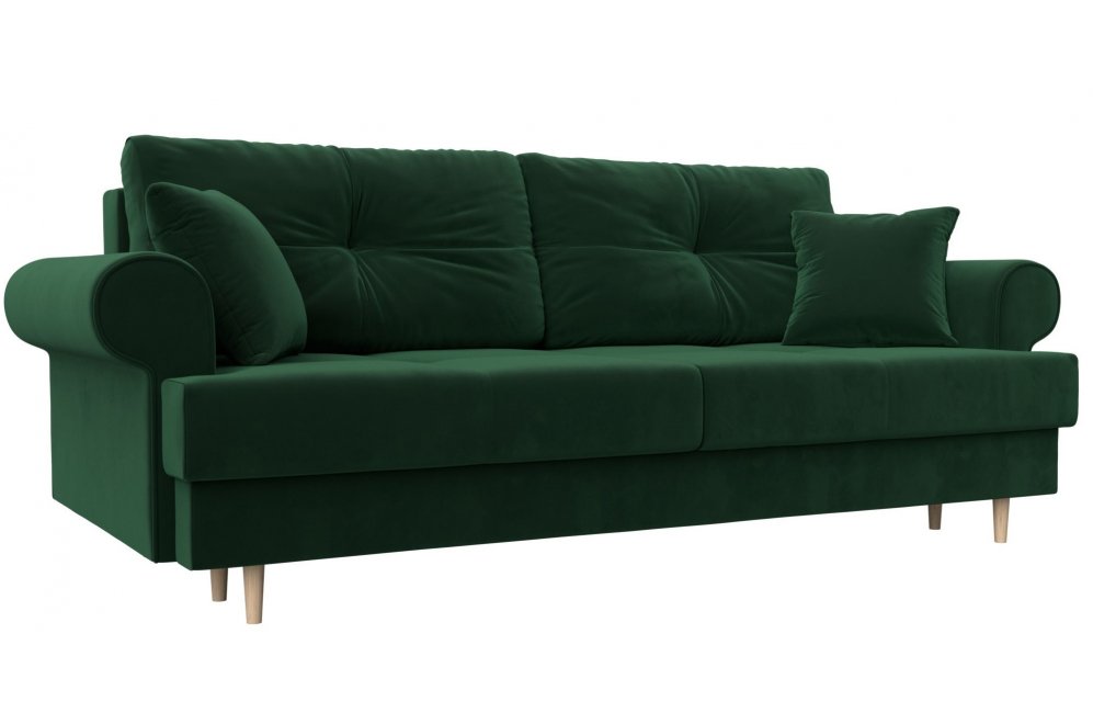 Диван Сплин велюр зеленый