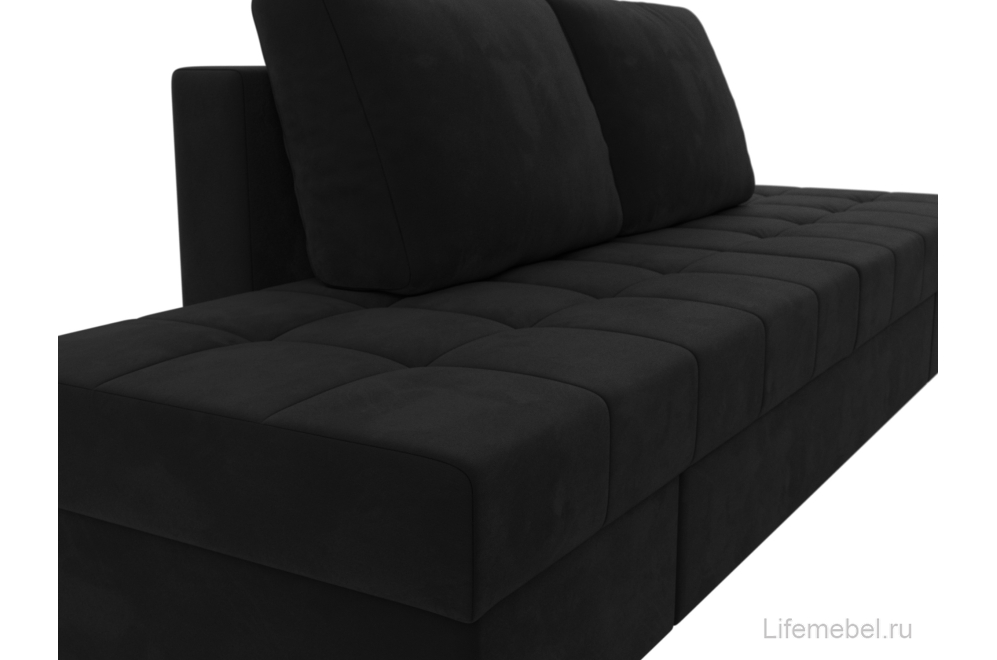 Диван Сплит микровельвет черный