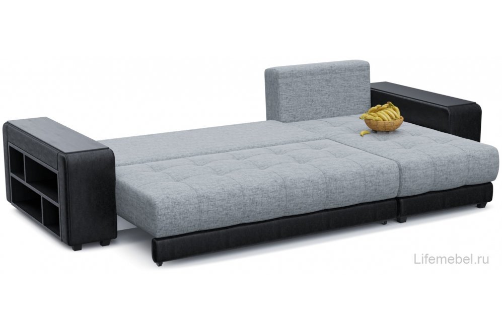 Диван угловой Кендрик еврокнижка Gray правый