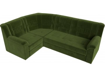 Диван-кровать Терра-М левый зеленый микровельвет