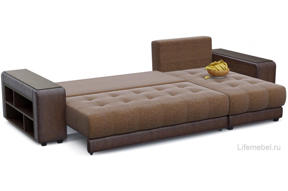 Диван угловой Кендрик правый brown