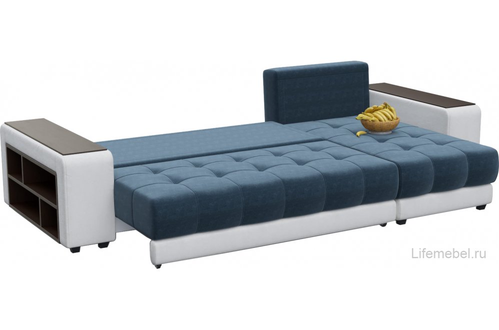 Диван угловой Кендрик правый dark blue