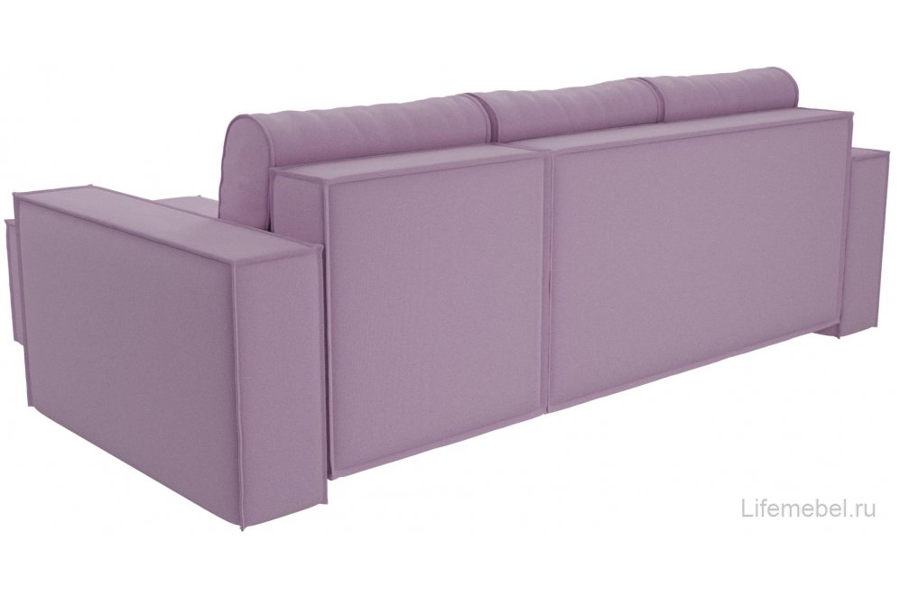 Диван угловой Куба правый микровельвет сиреневый
