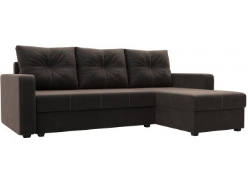 Диван угловой Ливерпуль Лайт seven 727 коричневый