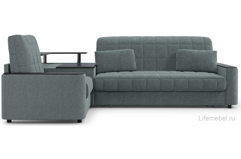 Диван угловой Moon Family 018 левый 91Лн+Н30С Lux v1+(1)65Пн 004691 серый 66-102