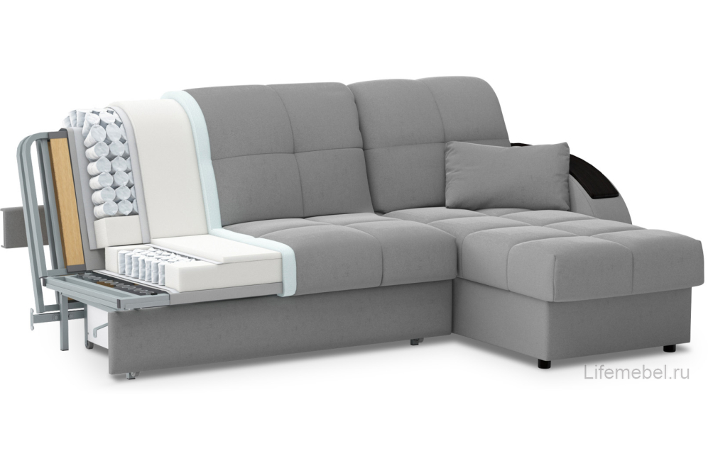 Диван угловой Moon Family 109 Н30С Lux v1+7Я н+(2)65 н 004806 коричневый 74-65