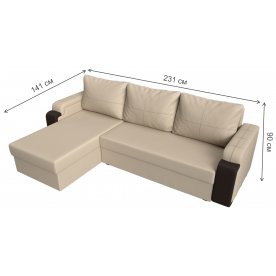 Диван угловой Николь лайт левый