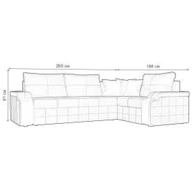 Диван угловой Николь