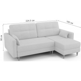 Диван угловой Q3.1 Берни правый