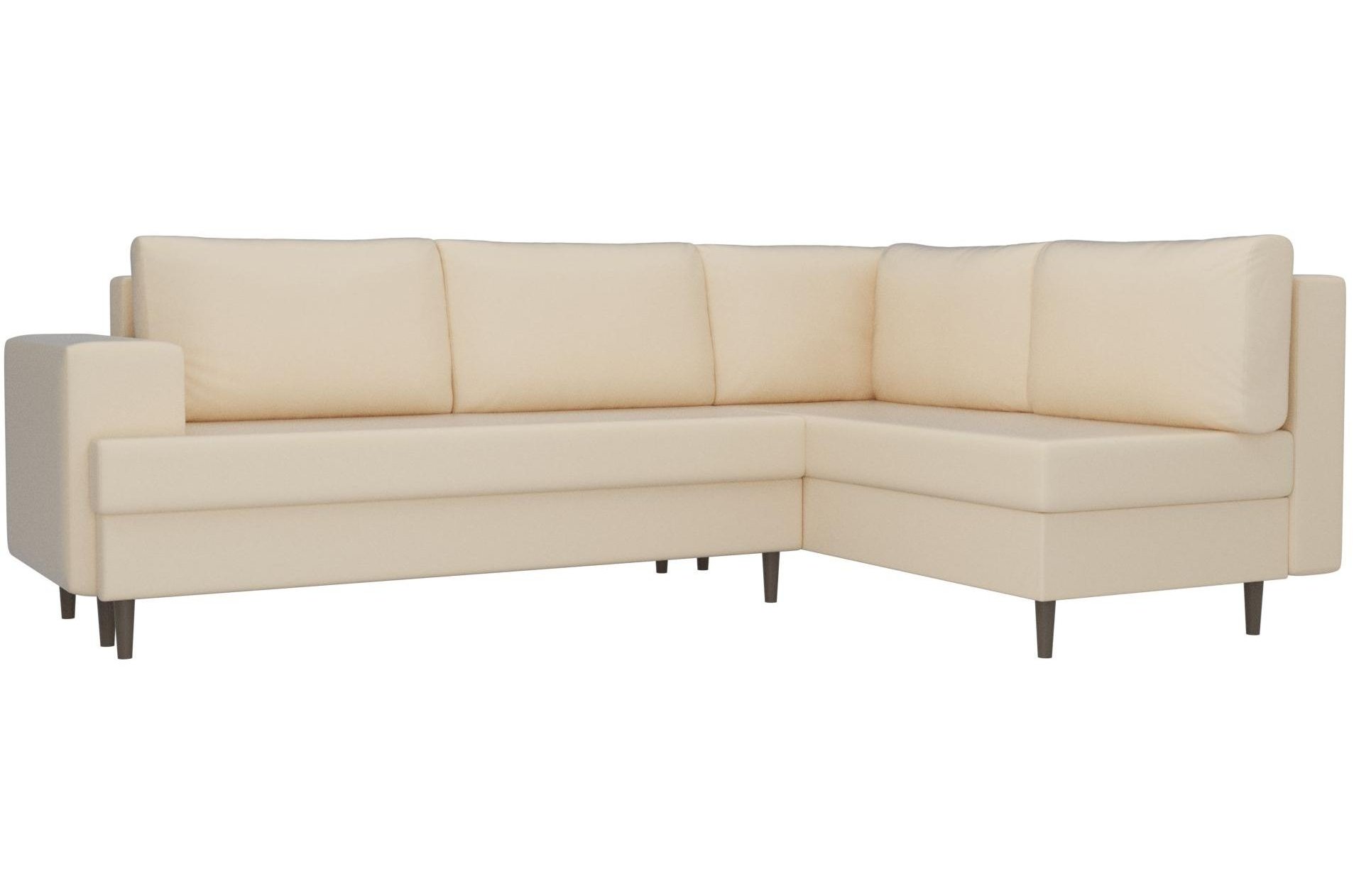 Диван Угловой Из Экокожи Коричневый Купить