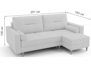 Диван угловой W3.2 Вестор правый