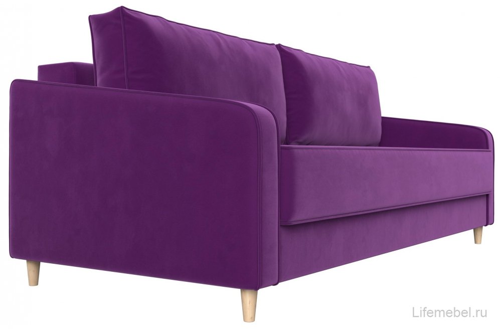 Диван Варшава фиолетовый микровельвет