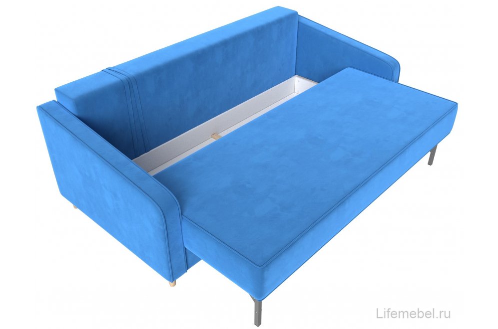 Диван Варшава голубой велюр