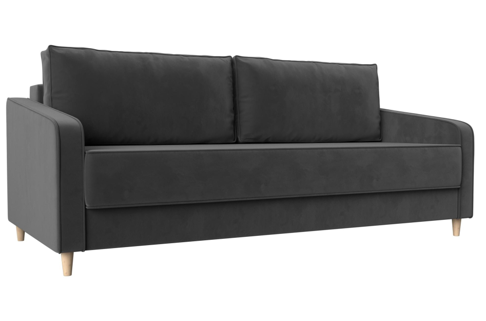 Диван Варшава серый велюр