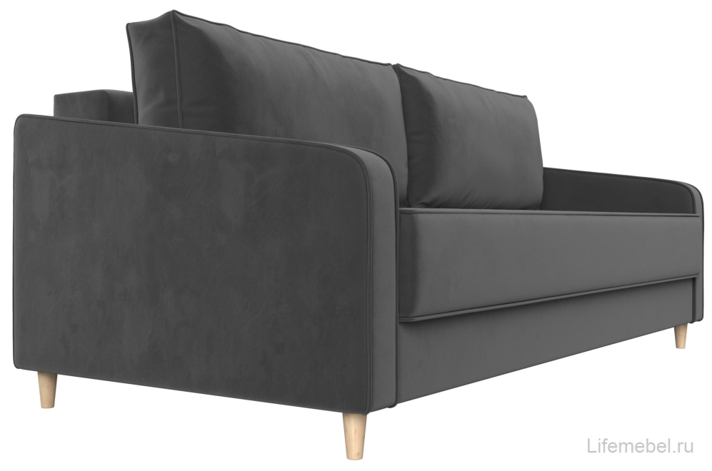 Диван Варшава серый велюр