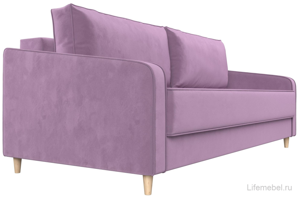 Диван Варшава сиреневый микровельвет