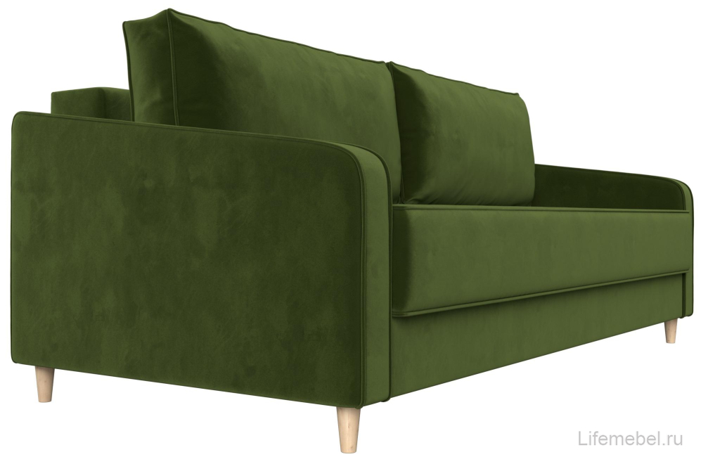 Диван Варшава зеленый микровельвет