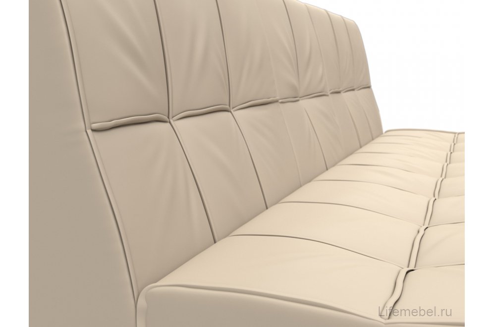 Диван Винсент эко кожа бежевый прямой