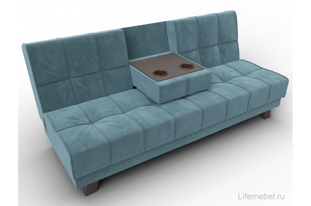 Диван Альта-Арт велюр бирюза прямой