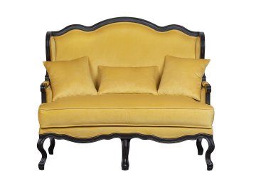 Двухместный дизайнерский диван Brody Double yellow