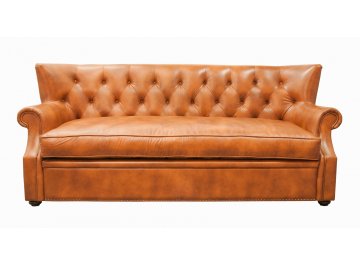 Диван кожаный Tesco brown