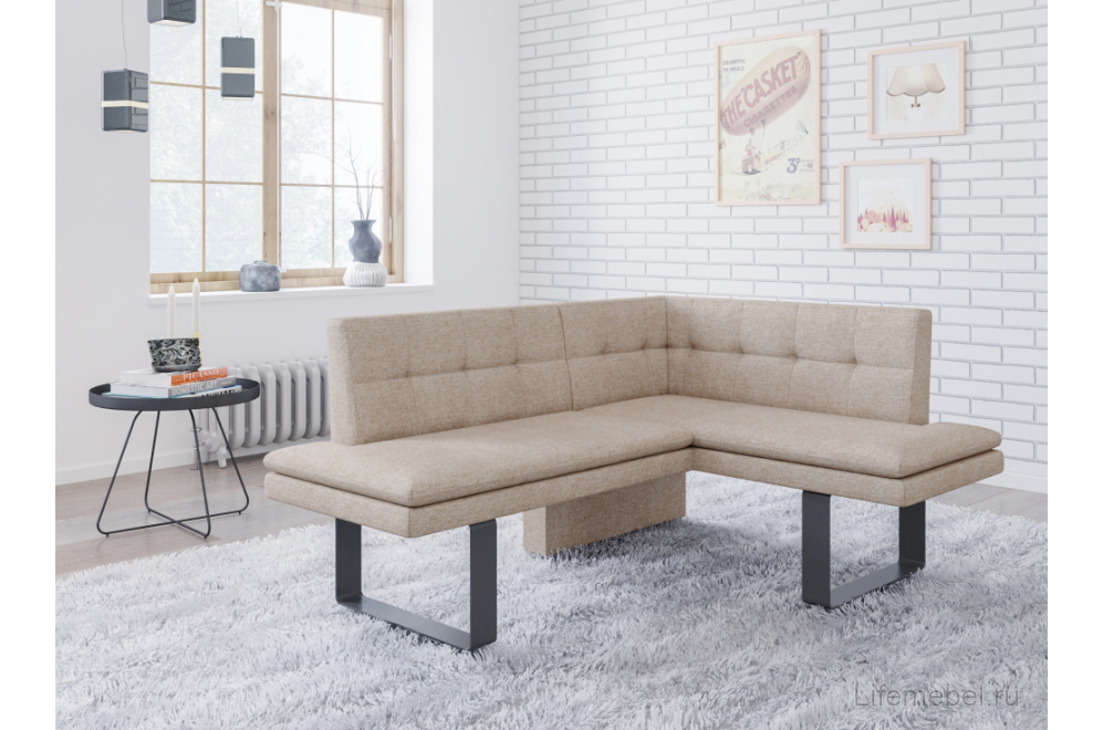 Кухонный уголок Magic 158-120 R правый uno / beige