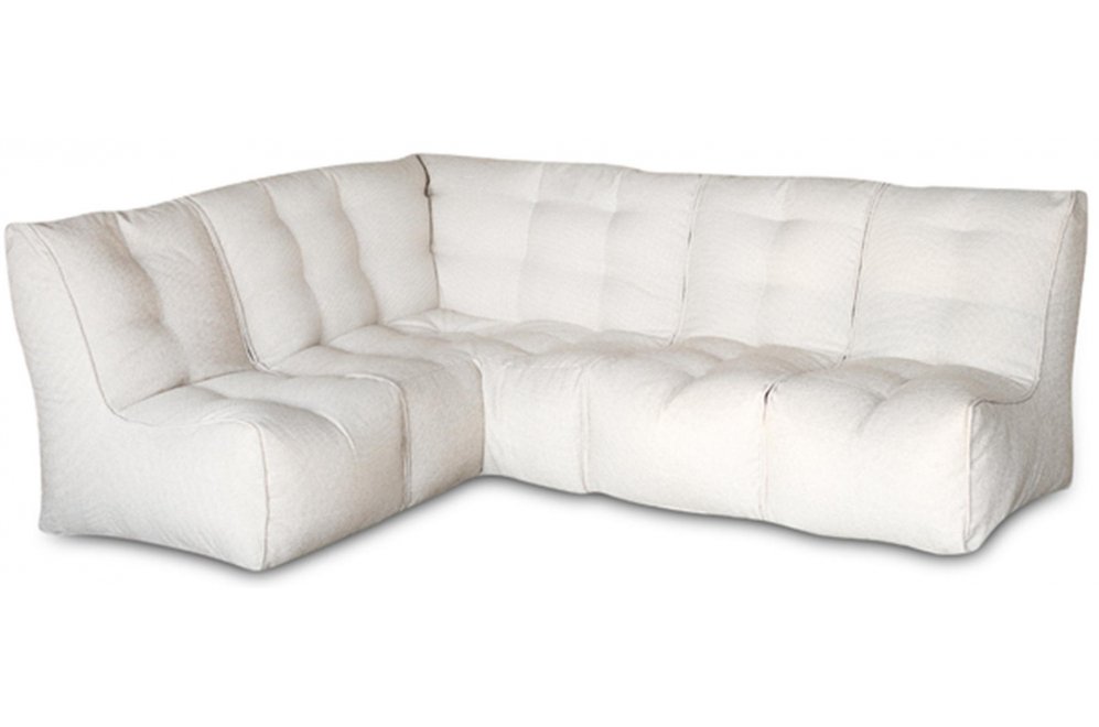 Модульный диван Shape угловой +3 бескаркасный бежевый