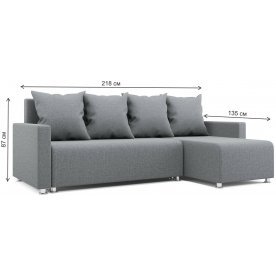 Угловой диван Каир правый elegance com grey