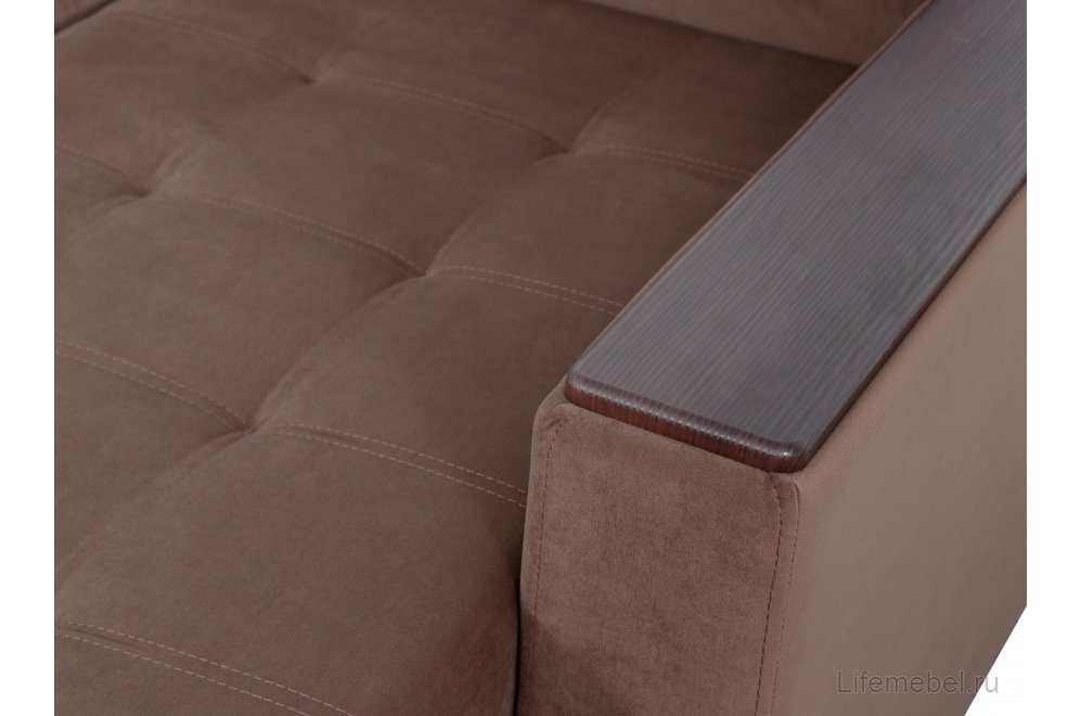 Угловой диван Монако 1 вариант 3 коричневый