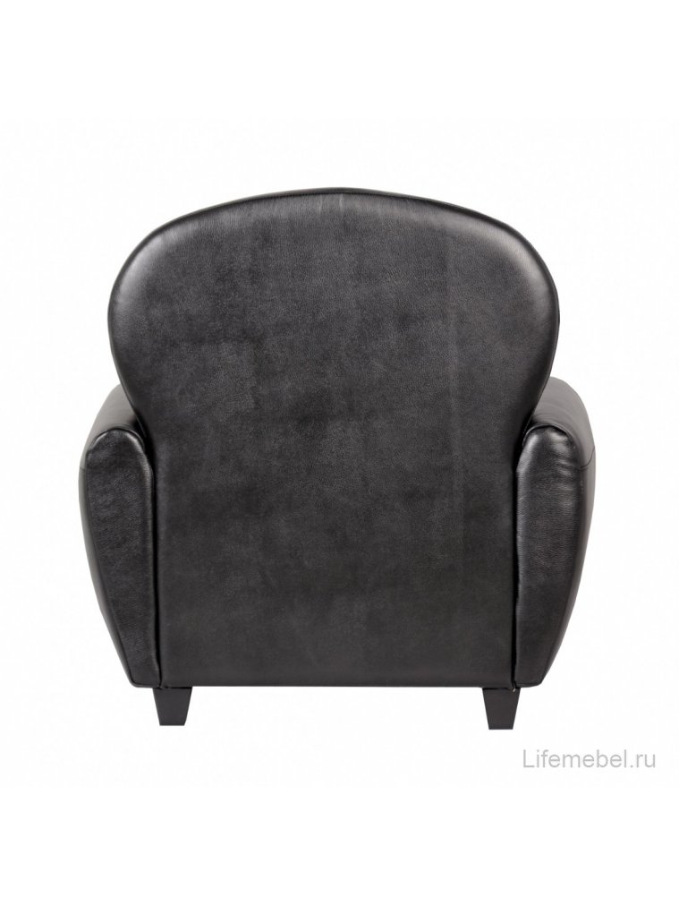 Кожаное кресло черное Flog