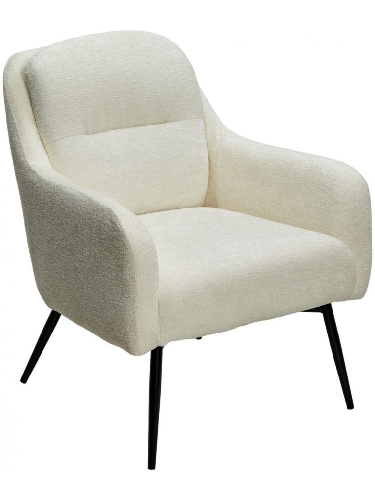 Кресло Argos 3018-01 белый шенилл / черный