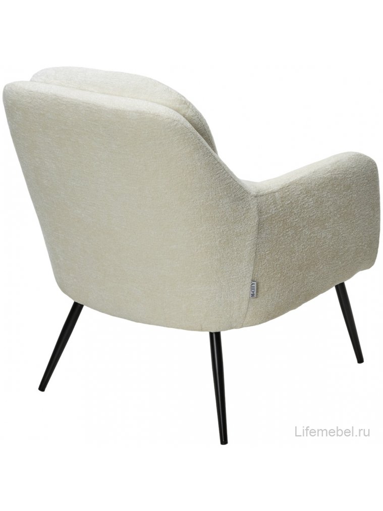 Кресло Argos 3018-01 белый шенилл / черный