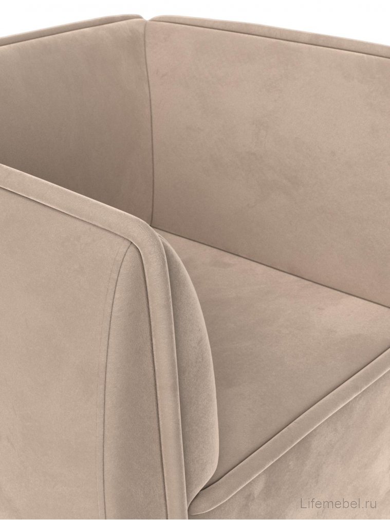 Кресло Бергамо бежевый велюр