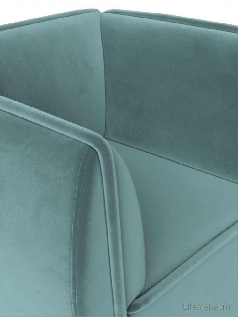 Кресло Бергамо бирюзовый велюр