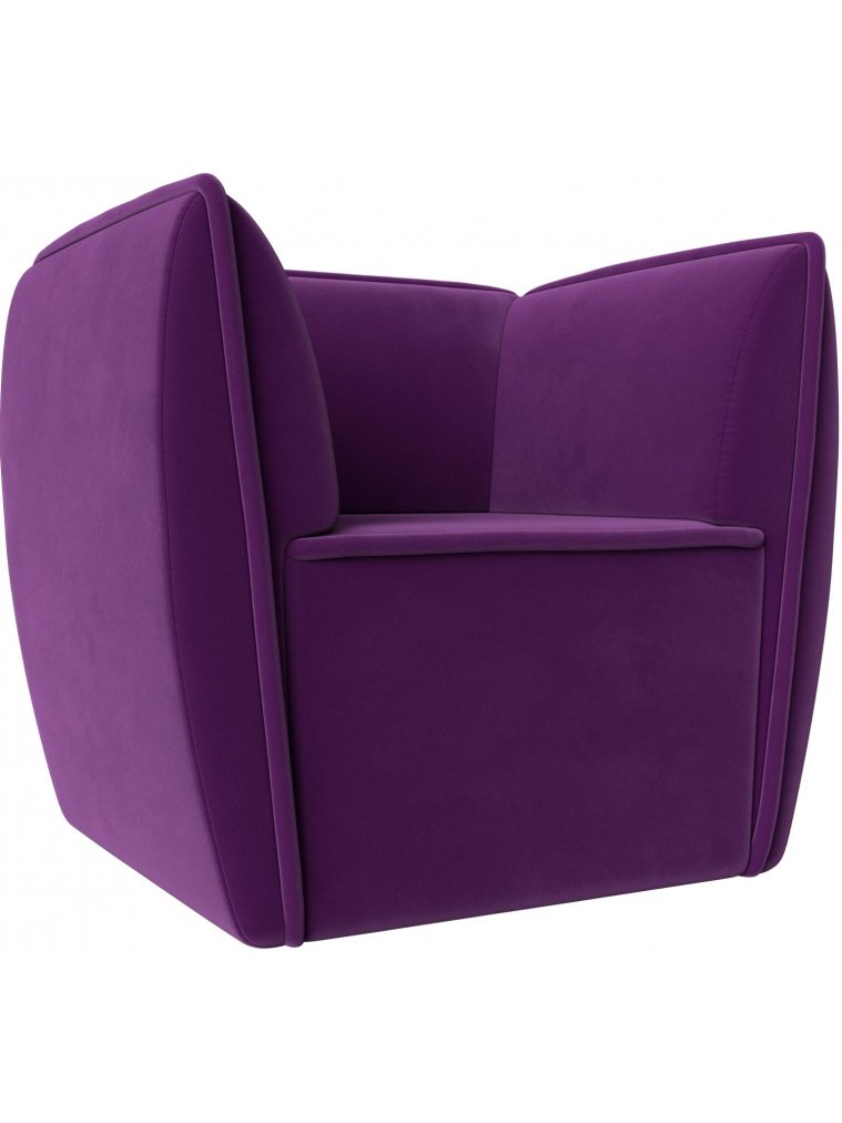 Кресло Бергамо фиолетовый микровельвет