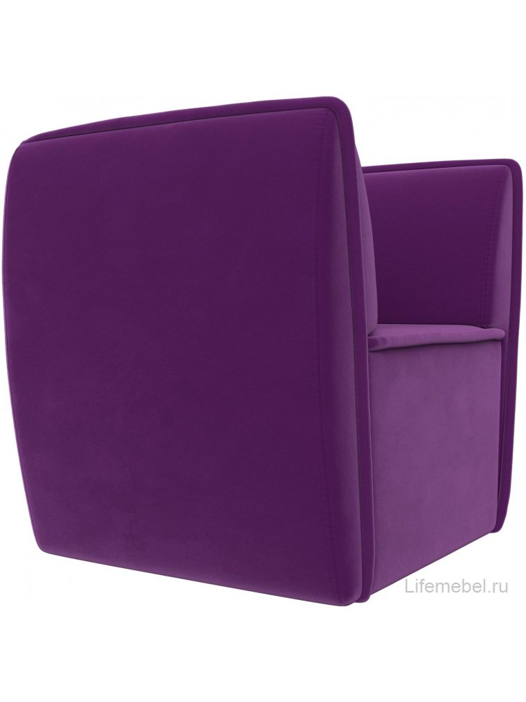 Кресло Бергамо фиолетовый микровельвет