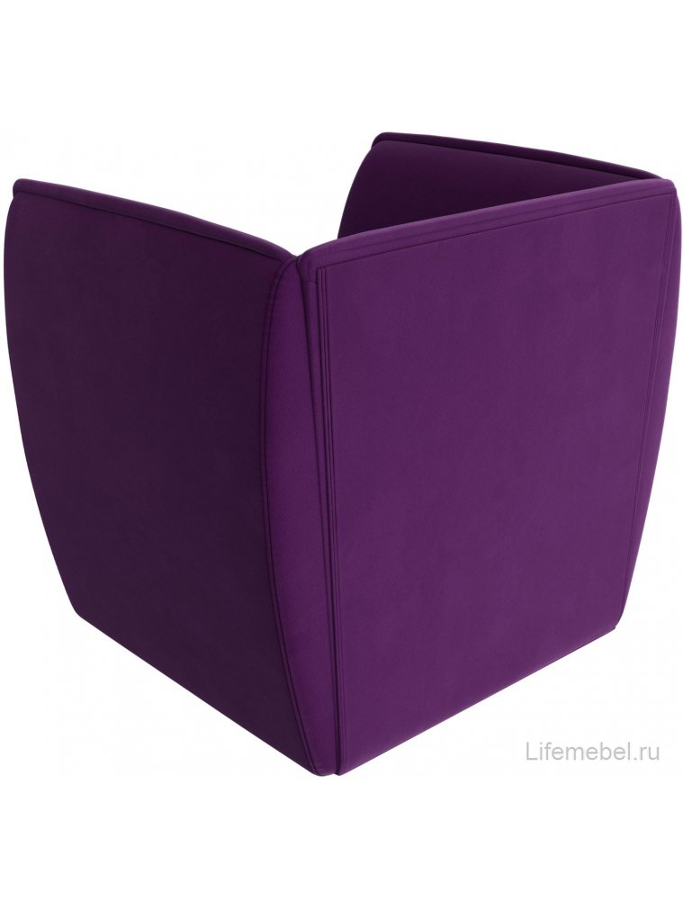 Кресло Бергамо фиолетовый микровельвет