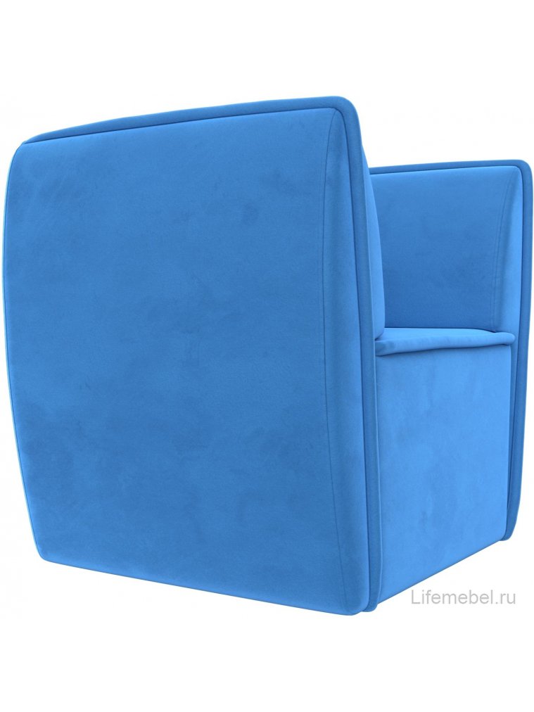 Кресло Бергамо голубой велюр