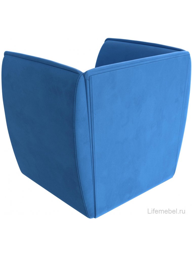 Кресло Бергамо голубой велюр