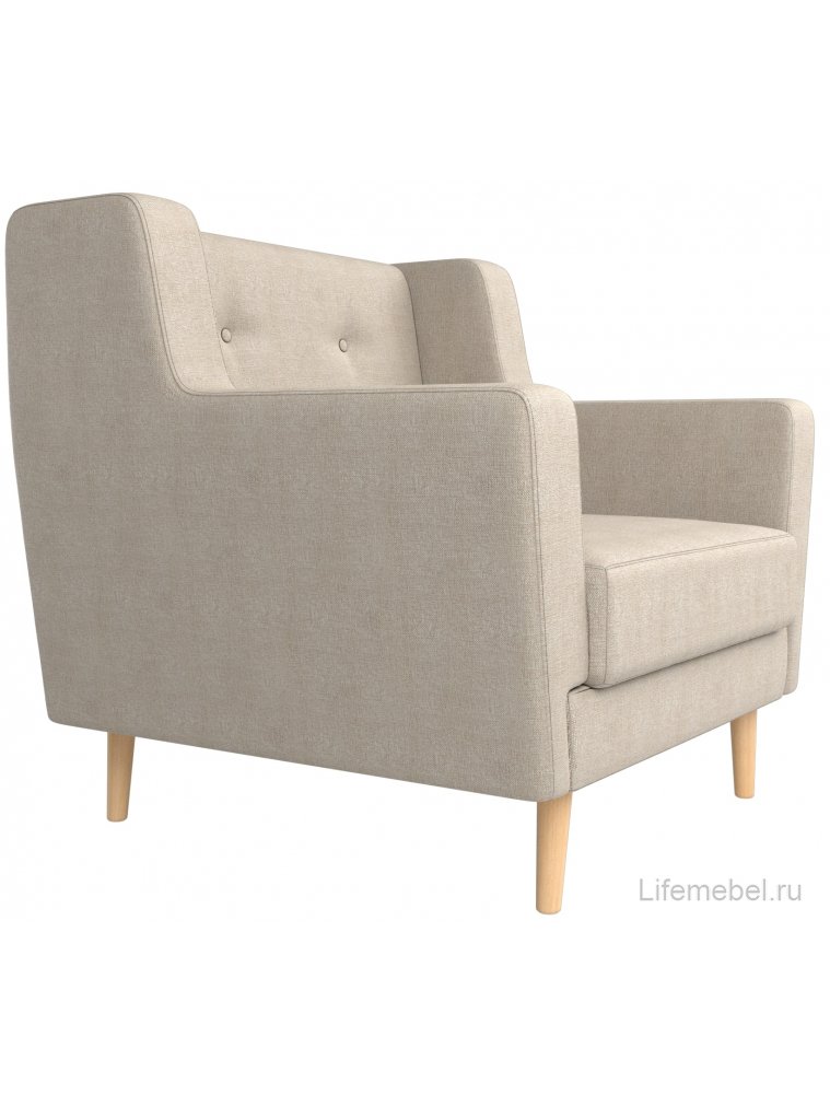 Кресло Брайтон бежевая рогожка