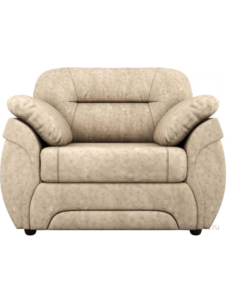 Кресло Бруклин велюр бежевый