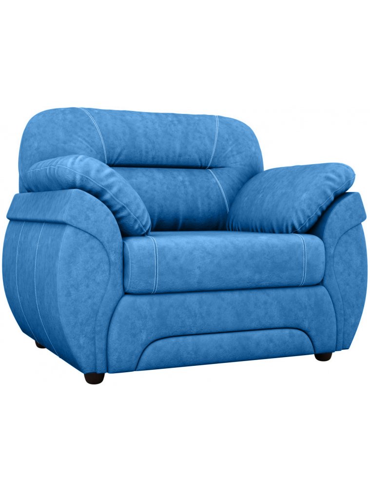 Кресло Бруклин велюр голубой
