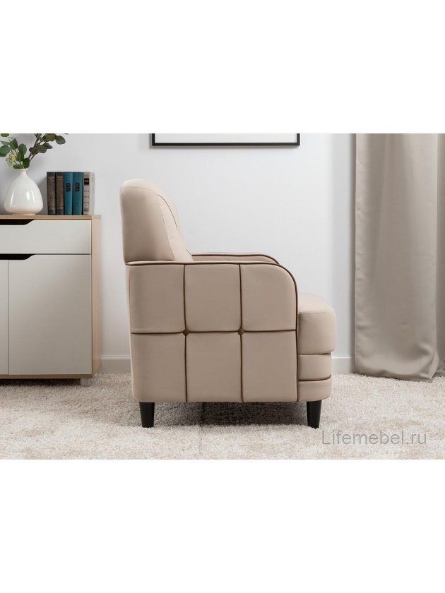 Кресло Черри Н ТК 284 irida 02 / эвита шоколад бежево-коричневый 72