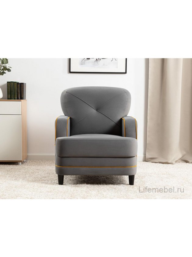 Кресло Черри Н ТК 287 irida 21 / эвита умбер горчичный 109