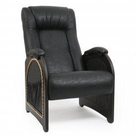 Кресло для отдыха 43 орех / вегас лайт черный