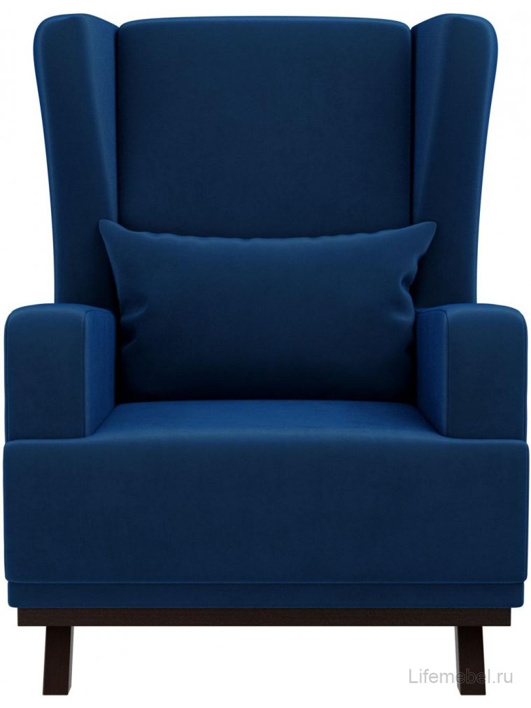 Кресло Джон велюр синий